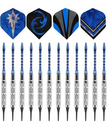 GWHOLE 18g Soft Dart Set with 16 Flights and 200 Tip Points - Pack of 12 | For Electronic Dartboard - Buy Online on GoSupps.com