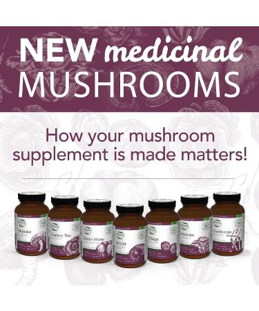 St. Francis Herb Farm Turkey Tail Mushroom Capsules | 100% Pure | High Potency | Immune Booster | Prebiotic to Support Healthy Digestion | Fruiting Body | High in Beta Glucans | 60 Vegicaps - Buy Online on GoSupps.com