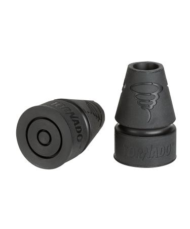 Thomas Fetterman Tornado Gel Cane  Crutch Tips Fits Shafts of 34 to 1 Inch Black Pair - Buy Online on GoSupps.com
