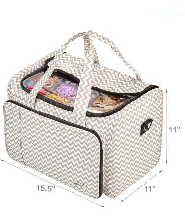 Homest Yarn Storage Bag - Knitting Tote with Removable Dividers - Extra Large Size - Buy Online on GoSupps.com