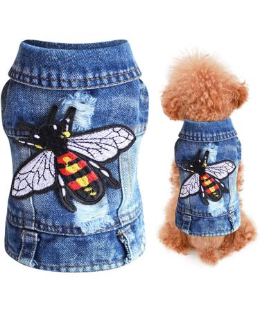 AMAONE Chihuahua Dog Coat - Leopard Bowknot Jacket for Small Dogs - Stylish & Cozy Knitwear (One Size 0207frb-blue a) - Buy Online on GoSupps.com