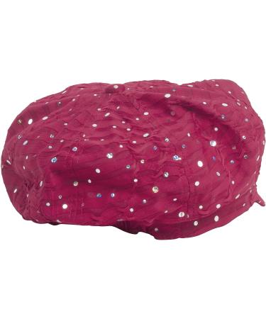 Greatlookz Fashion Glitter Sequin Trim Newsboy Cap in Fuchsia - Buy Online on GoSupps.com