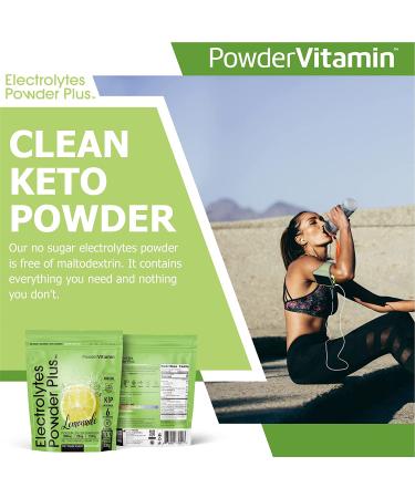 Premium Keto Lemonade Electrolyte Powder - 100 Servings, 0 Sugar, Organic Vitamin C, Zero Calories - Buy Online on GoSupps.com