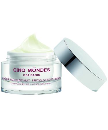 Cinq Mondes Precious Night Cream 1.7 Fl.Oz- Complete Support For Mature Or Dry Skin- Smooth Wrinkles Increase Firmness And Even Skin The Tone - Hyaluronic Acid Plumps
