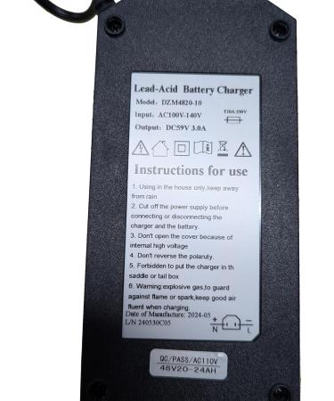 T4B Mobility Scooter Charger 500W 48V 2024 and Newer Model (DZM4820-10) - Buy Online on GoSupps.com