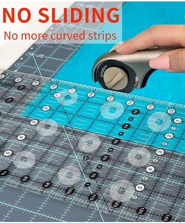Non Slip Grips for Quilting Rulers Quilt Templates  Birllaid Non-Slip Adhesive Rings True Grips for Sewing Rulers 144 Pack(72 Large & 72 Small) - Buy Online on GoSupps.com