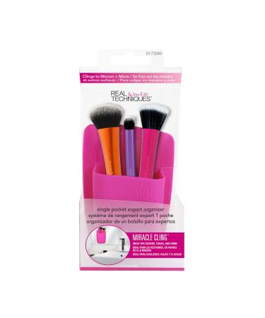 Real Techniques Stick and Store Makeup Brush Holder 1 Compartment Pink Rose 1 Compartment - Buy Online on GoSupps.com
