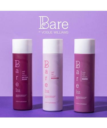 Bare by Vogue - Medium Tan Self-Tanning Lotion - Suitable for All Skin Types - Self Tanner for Face & Body - Long-Lasting Fake Tan - 200ML - Buy Online on GoSupps.com