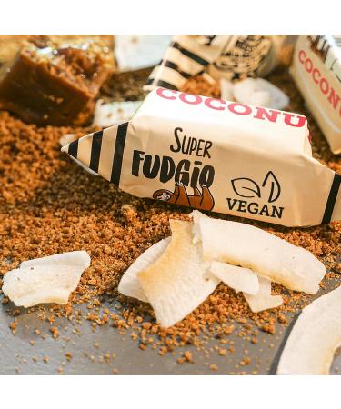 Super Fudgio Organic Coconut Bonbons | Vegan Gluten-Free Caramel Candies | No Palm Oil 10 x 150g Multipack - Buy Online on GoSupps.com