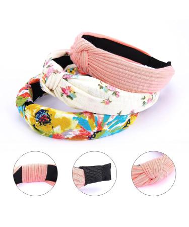 10 Pcs Wide Turban Knotted Headbands for Women and Girls - Non Slip Hair Accessories - Buy Online on GoSupps.com