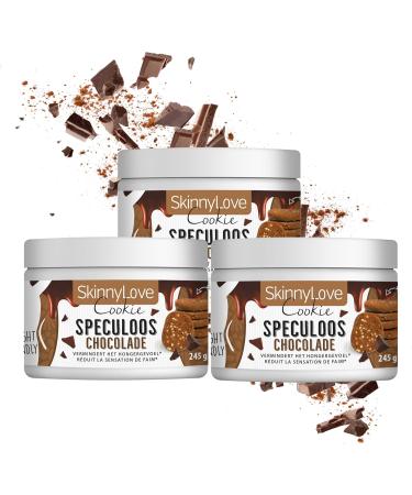  SkinnyLove SkinnyLove - Chocolate Speculoos appetite suppressant - Cinnamon and grilled buckwheat - 3 jars - Buy Online on GoSupps.com
