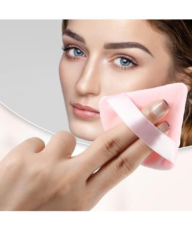 VOCOSTE Pink Loose Powder Puff - 2 Pcs Face Soft Triangle Blender for Flawless Makeup - Buy Online on GoSupps.com