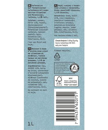 Buy Oatly Oat Drink 1.5% Fat - Pack of 6 (6 x 1L) | International Shipping Available - Buy Online on GoSupps.com