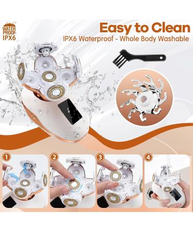 Buy Electric Razors for Women 5D Facial Hair Removal & 5-in-1 Wet/Dry Bikini Trimmer - Rechargeable Painless Grooming Kit - Buy Online on GoSupps.com