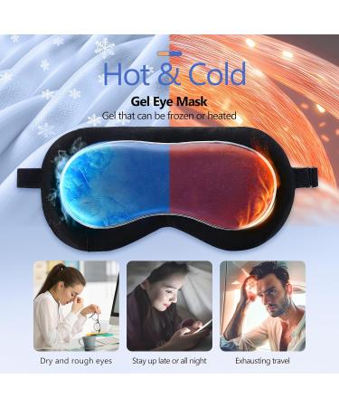 Cooling Eye Mask for Puffy Eyes Reusable Gel Eye Mask Silk Ice Eye Mask to Soothe Swollen Eyes and Dark Circles Relieve Headaches and Sinus Pain with Cold Eye Mask and Eye Gel Mask Therapy(Blue) - Buy Online on GoSupps.com