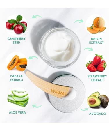 WildMint Bright Eyes Cream with Hyaluronic Acid | Brightening & Firming Eye Cream for Sensitive Dry Mature Skin | Reduces Dark Circles & Puffiness | UK Made Vegan & Cruelty-Free Skincare | 30ml - Buy Online on GoSupps.com