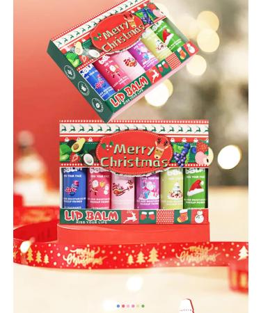 Linjinx 6pcs Fruity Lip Balm Holiday Gift Set Moisturizing Lip Care for Christmas Stocking Stuffers Multicolor One Size One Size Multicolor - Buy Online on GoSupps.com