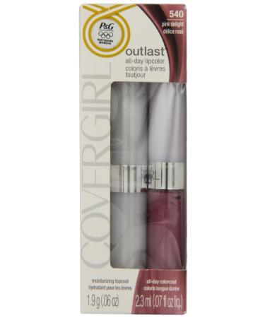 CoverGirl Outlast All Day Lipcolor Pink Delight 540 0.13 Ounce