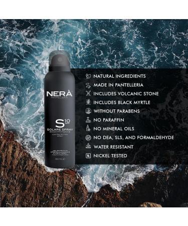 NERA Pantelleria Low Protection SPF10 Body spray Water-Resistant Sunscreen with UVA and UVB Filters Clear- Face & Body 150ml - Buy Online on GoSupps.com