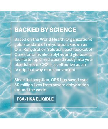 Cure Hydration | Plant-Based Electrolyte Drink Mix | No Added Sugar | FSA-HSA | Dehydration Relief Powder Made with Coconut Water | Non-GMO | Vegan | 28 Packets - Variety Pack Variety Pack 28 Servings (Pack of 1) - Buy Online on GoSupps.com