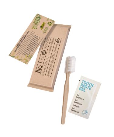 Dental set toothbrush and toothpaste| Eco dental set individually packaged| For hotels travel and events| Dental care sets| 100 pieces