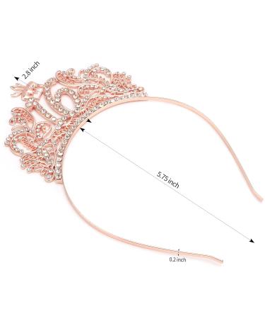 Vovii 16th Birthday Sash and Tiara Set - Rose Gold Princess Crown Hair Accessories for Women - Ideal 16th Birthday Decorations and Gifts for Her - Happy Birthday Party Favors - Buy Online on GoSupps.com