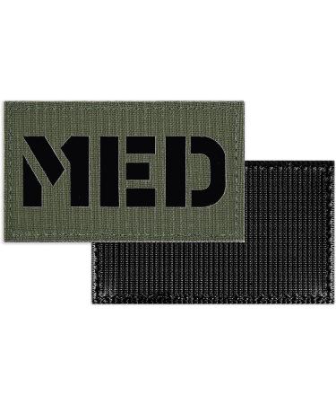 Petac Gear IR Infrared Reflection MED Medical Tactical Fastener Patch Hook-Fastener Backing 3.5x2 (RG) - Buy Online on GoSupps.com