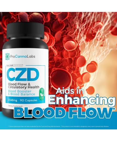 CDZ Supplement Vitamin C D and Zinc Plus Herbs - Our Best Vitamin C D Zinc Blood Booster for Blood Balance & Blood Flow - C Z D Blood Flow & Circulatory Health - Pro Canna Labs Gummies Capsules - Buy Online on GoSupps.com