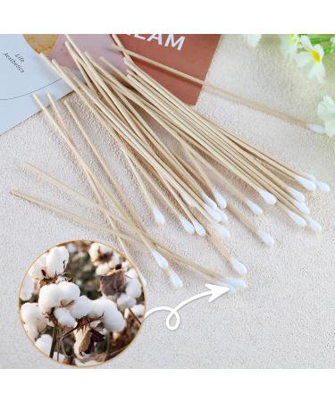 100 Long Cotton Swabs - 15cm Large Head Wooden Ear Sticks for Makeup Cleaning Beauty and Nails - International Shipping - Buy Online on GoSupps.com