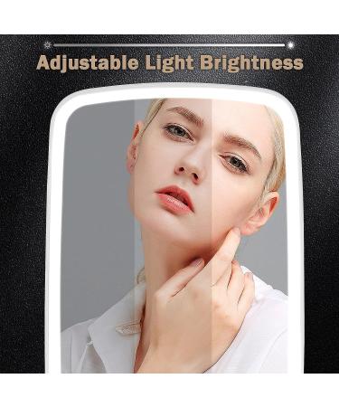 Zmarthumb Portable Makeup Mirror with Touch Control - Adjustable Brightness, USB Rechargeable - Buy Online on GoSupps.com