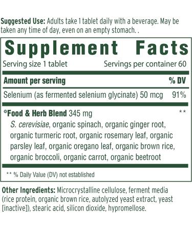 Buy MegaFood Selenium 60 Tablets | Powerful Antioxidant Support - Buy Online on GoSupps.com