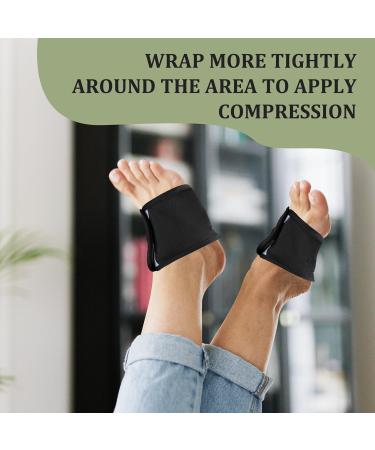 LEEKALOS Organic Reusable Castor Oil Pack for Feet | Foot Compression Wrap with Hooks & Loops | Best for Moisturizing & Relaxation - Buy Online on GoSupps.com