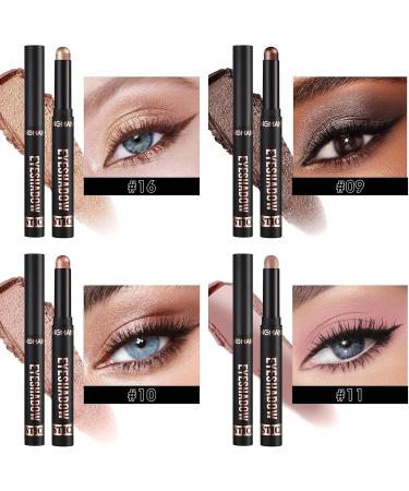 8 Colors Glitter Eyeshadow Stick Colorful Set Waterproof Eye Shadow Sticks Cream Eyeshadow Pencil Makeup Set High Pigmented Waterproof & Long Lasting Contour Stick EyeLiner Makeup for Women #5*8colorb - Buy Online on GoSupps.com