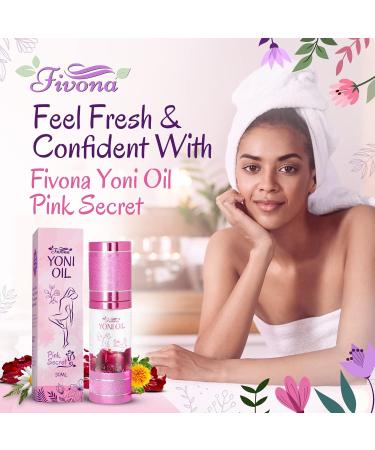 Fivona Natural Yoni Oil - Pink Secret for Feminine Care | Essential Oil Blend for Moisturizing Odor Control & pH Balance (30ml) - Buy Now! - Buy Online on GoSupps.com
