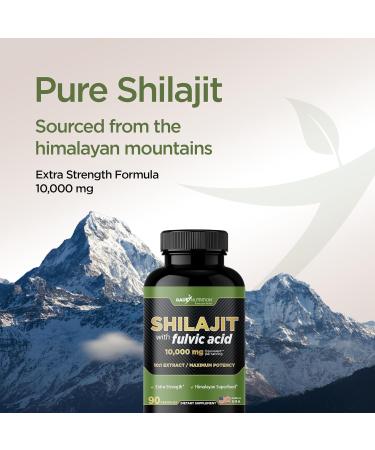 Gade Nutrition Pure Shilajit Capsules | Himalayan Shilajit with Fulvic Acid and Essential Minerals to Combat Fatigue | Veggie Capsules | Made in USA - Buy Online on GoSupps.com