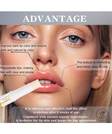 ARCHIDATE 2Pcs Turmeric Lip Balm for Dark Lips Natural Turmeric Moisturizing Lip Balm for Smokers Long-Lasting Moisturize Nourishes Softens Dry Chapped Dull Lips Reduce Lips Lines - Buy Online on GoSupps.com