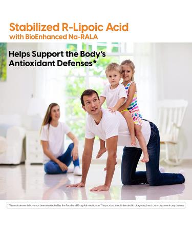 Doctor's Best Stabilized R-Lipoic Acid 100mg - BioEnhanced Na-RALA | 60 Veggie Caps for Antioxidant Support - Buy Online on GoSupps.com