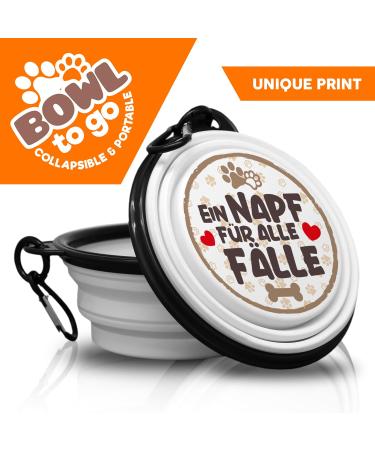 Foldable Portable Pet Bowl with Carabiners | Unique On-the-Go Food Bowl - Buy Online on GoSupps.com