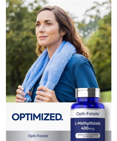 Carlyle L Methylfolate 400 mcg | 120 Vegetarian Capsules | Optimized and Activated Methyl Folate | Non-GMO & Gluten Free Supplement | by Opti-Folate - Buy Online on GoSupps.com