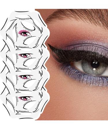 Eyeliner Stencil 4 Sheets 10 Models Each Eyeshadow Stencils 6 in1 Reusable Cat Eyeliner Stickers with Perfect Winged Tip for Beginner Professional Eye Makeup Tools Eyeliner Brushes - Buy Online on GoSupps.com