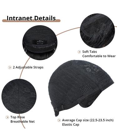 QUEEN VIRGIN REMY Pixie Cut Wig | Short Human Hair Wigs for Black Women with Bangs | 8 Inch Natural Black | Daily Wear Style - Buy Online on GoSupps.com