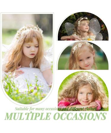 Crystal Pearl Flower Girl Headpiece Set - Wedding Hair Vines & Accessories - Buy Online on GoSupps.com