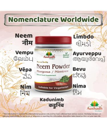 Organic Neem Powder - Natural Margosa for Hair and Skin Care - Buy Online on GoSupps.com