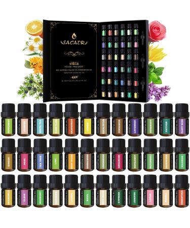 30 * 10ML Essential Oil Set - Essential Oils - 100% Natural Essential Oils  - Perfect for Diffuser,Humidifier, Aromatherapy, Massage, Skin, Hair