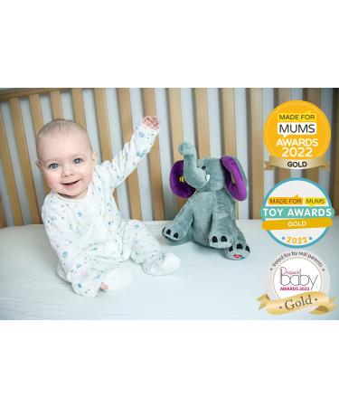 Jaspar The Dreamy Elephant - Multi Gold Award-Winning Sleep Aid for Babies/Toddlers | 6 White/Pink Noise Sounds, Cry Sensor, Voice Recording, Red Night Light - Buy Online on GoSupps.com