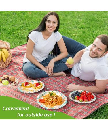 Easter Paper Plates 10 Inch - 160 Count, Cut-Proof & Soak-Proof Disposable Dinner Plates for Home Party - Light Pink - Buy Online on GoSupps.com