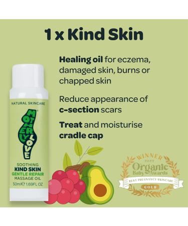 Motherlylove SENSITIVE SKIN Gift Box: Natural Soothing Repair Oil & Shea Butter Soap - Vegan Formula, Made in UK by Expert Midwife - Buy Online on GoSupps.com