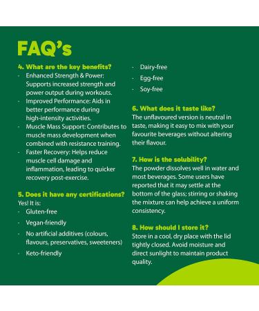 ORGANIKA Unflavoured Creatine Powder 500 GR - Buy Online on GoSupps.com