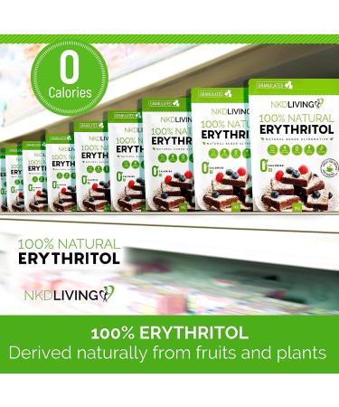 NKD Living 100% Natural Erythritol 1 Kg (2.2 lb) Granulated Zero Calorie Sugar Replacement - Buy Online on GoSupps.com