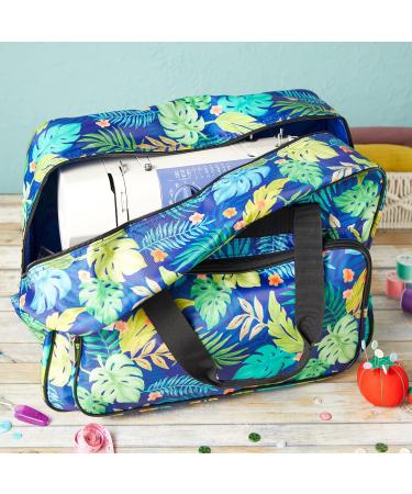 Tropical Leaves Sewing Machine Carrying Case & Organizer (18.1 x 9.4 x 12.2 In) - Buy Online on GoSupps.com